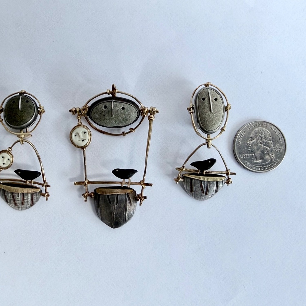 Carolyn Morris Bach Brooch and Earrings Set - Picture 9 of 15